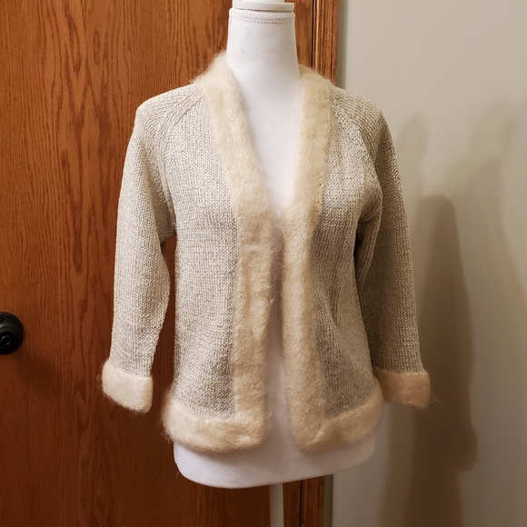 Vintage shiny Christmas cardigan - Picture 4 of 5